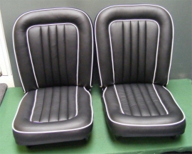 Please Select Colour: Black with White Piping